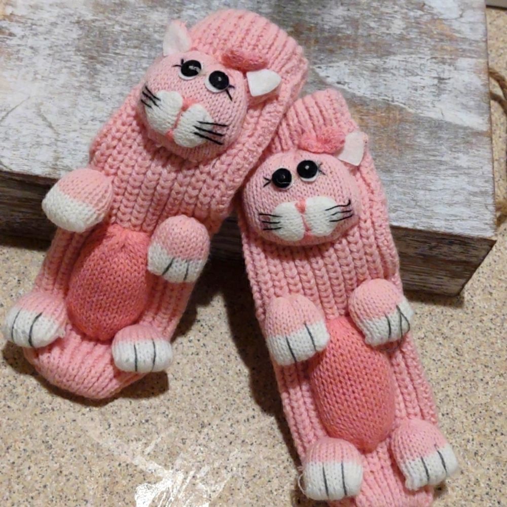 👍 Kids Sweater Socks Kittens. K1